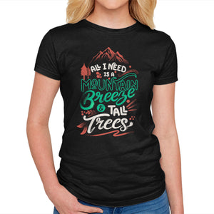 Mountain Breeze And Tall Trees