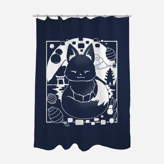 Fox Lantern-None-Polyester-Shower Curtain-Vallina84
