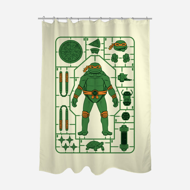 Mikey Model Sprue-None-Polyester-Shower Curtain-danielmorris1993