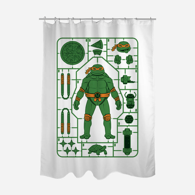 Mikey Model Sprue-None-Polyester-Shower Curtain-danielmorris1993