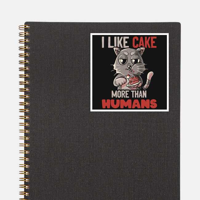 I Like Cake More Than People-None-Glossy-Sticker-tobefonseca