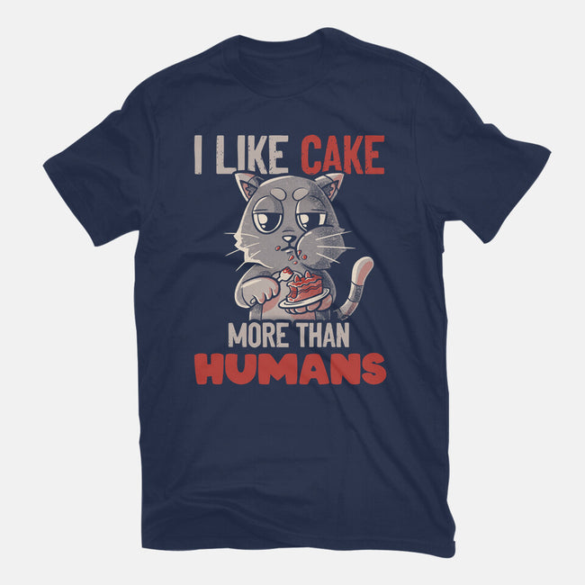 I Like Cake More Than People-Womens-Fitted-Tee-tobefonseca