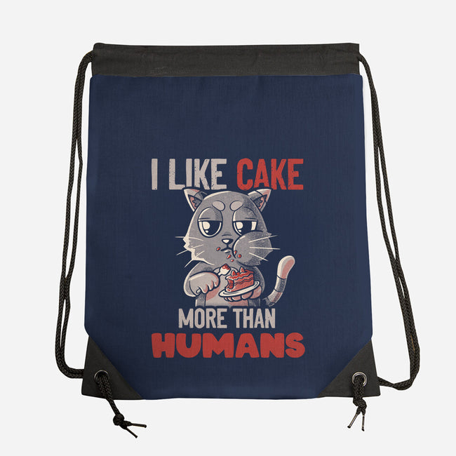 I Like Cake More Than People-None-Drawstring-Bag-tobefonseca