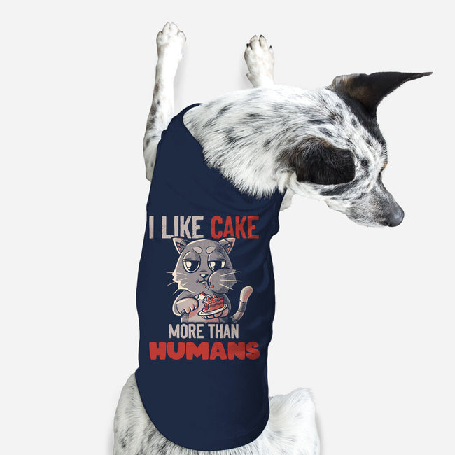 I Like Cake More Than People-Dog-Basic-Pet Tank-tobefonseca