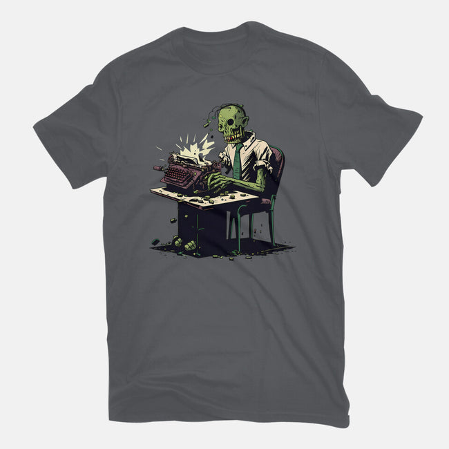 Braindead Office Job-Womens-Basic-Tee-MrScottBlack