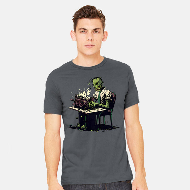 Braindead Office Job-Mens-Heavyweight-Tee-MrScottBlack