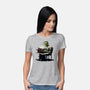 Braindead Office Job-Womens-Basic-Tee-MrScottBlack