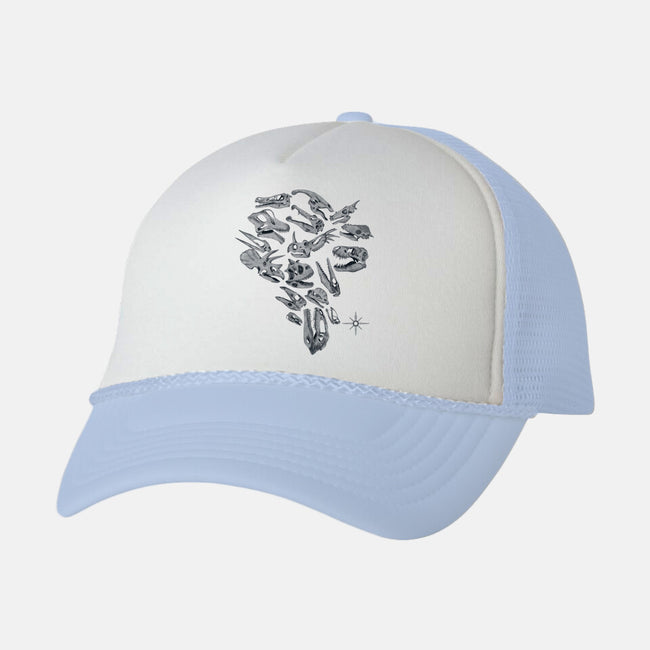 Isla Nublar Skulls-Unisex-Trucker-Hat-Claudia