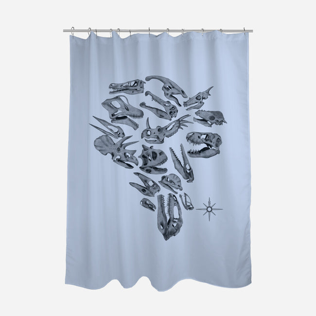 Isla Nublar Skulls-None-Polyester-Shower Curtain-Claudia