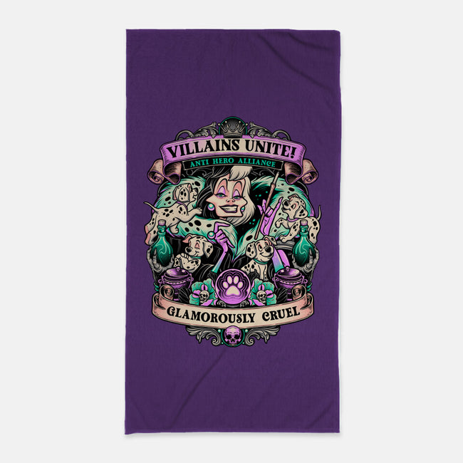 Glamorously Cruel-None-Beach-Towel-momma_gorilla