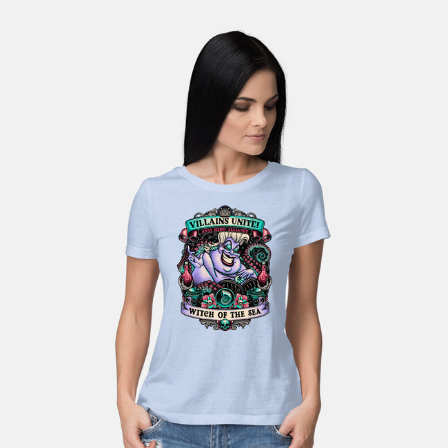 Witch Of The Sea-Womens-Basic-Tee-momma_gorilla