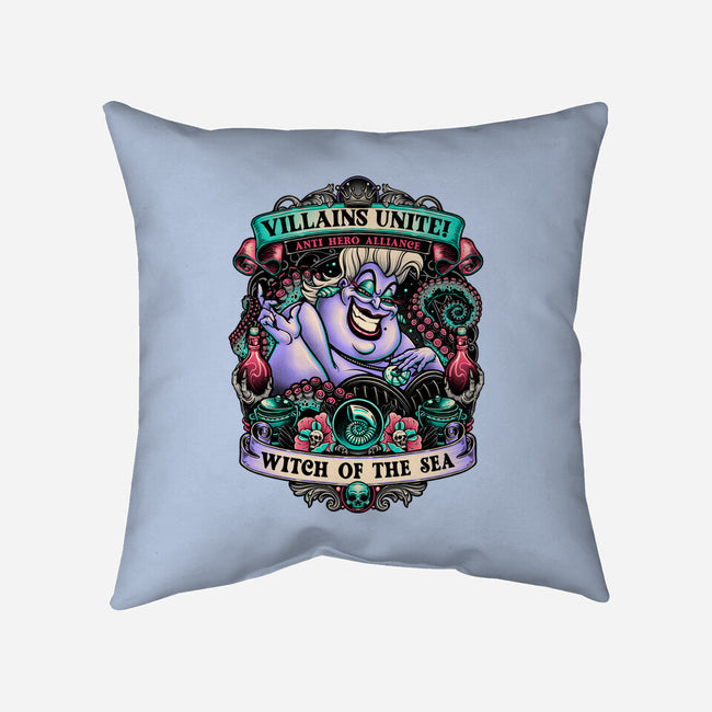 Witch Of The Sea-None-Removable Cover-Throw Pillow-momma_gorilla