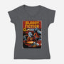 Bloody Fiction-Womens-V-Neck-Tee-daobiwan