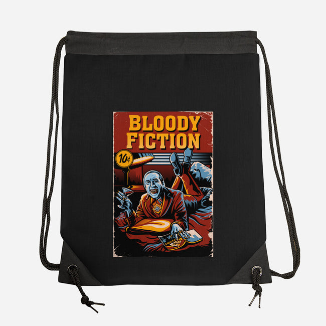 Bloody Fiction-None-Drawstring-Bag-daobiwan