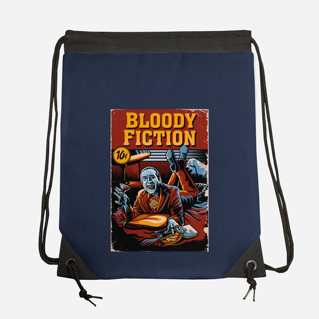 Bloody Fiction-None-Drawstring-Bag-daobiwan