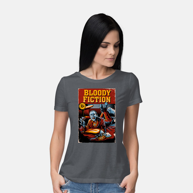 Bloody Fiction-Womens-Basic-Tee-daobiwan