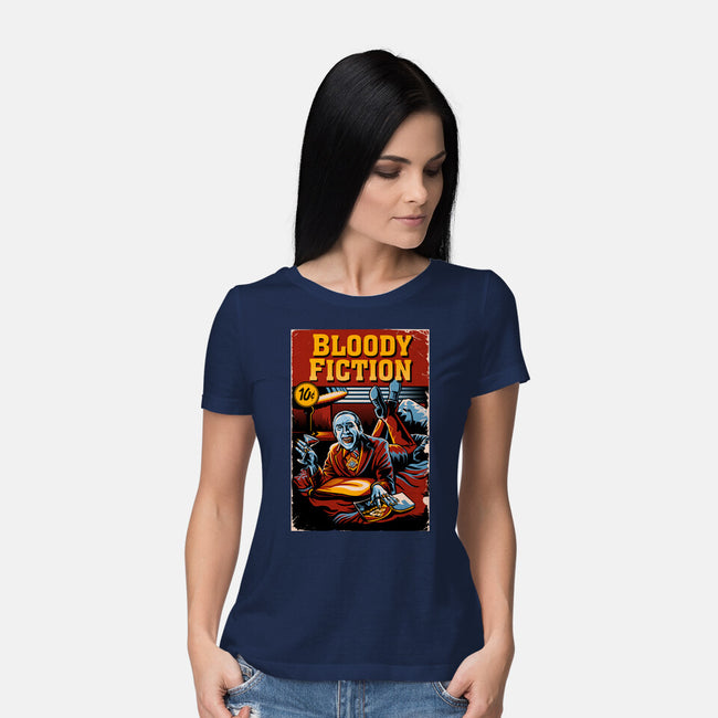 Bloody Fiction-Womens-Basic-Tee-daobiwan