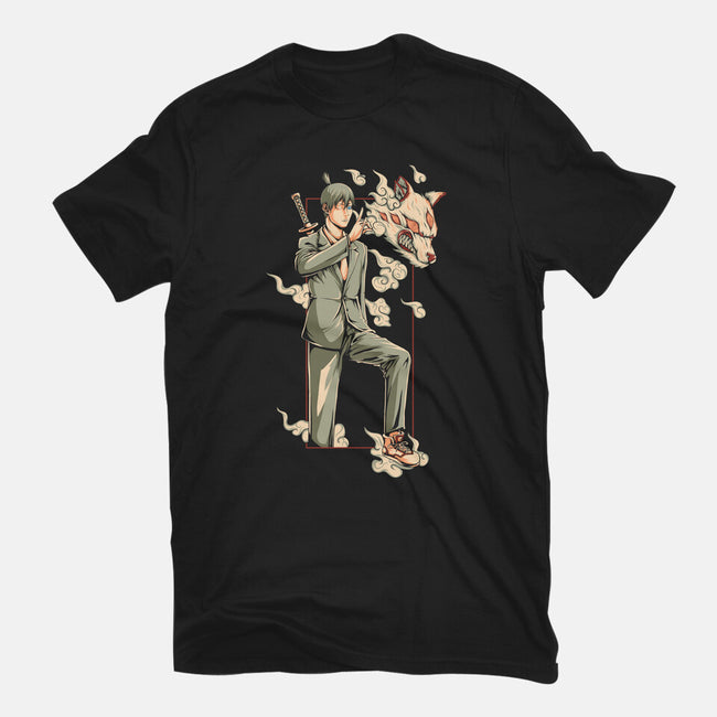 Summon Fox Devil-Womens-Fitted-Tee-ilustraziz
