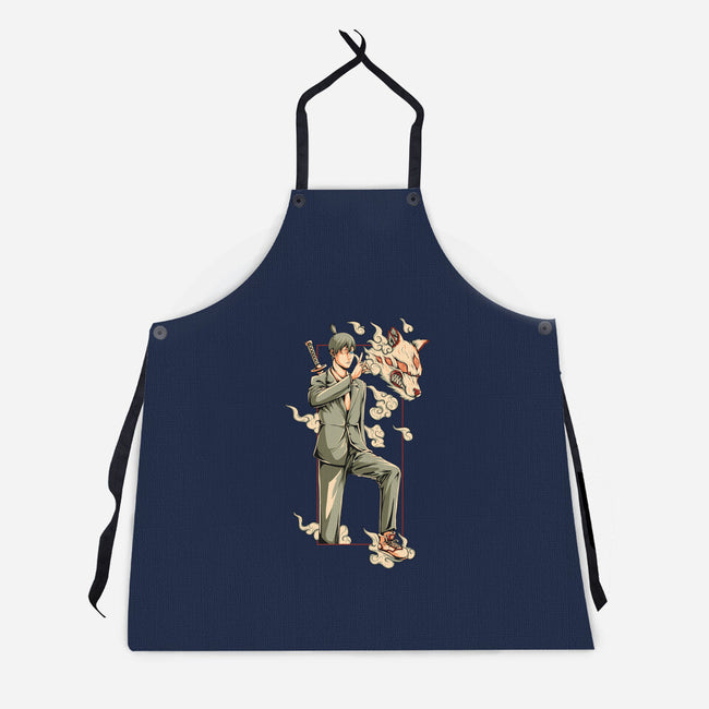 Summon Fox Devil-Unisex-Kitchen-Apron-ilustraziz