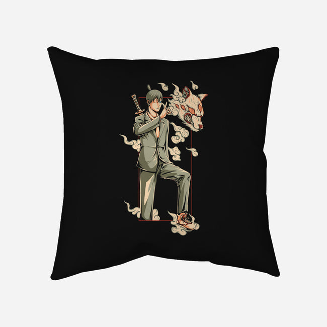Summon Fox Devil-None-Removable Cover w Insert-Throw Pillow-ilustraziz