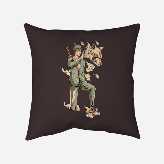 Summon Fox Devil-None-Removable Cover w Insert-Throw Pillow-ilustraziz
