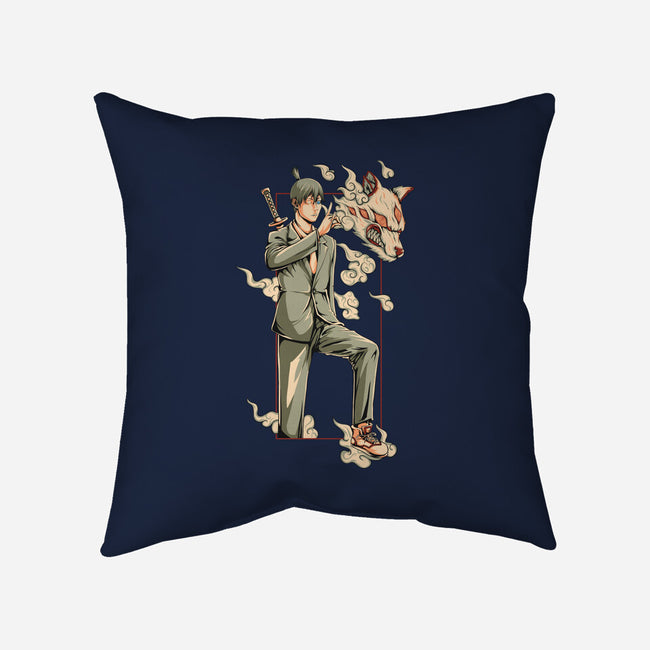 Summon Fox Devil-None-Removable Cover w Insert-Throw Pillow-ilustraziz