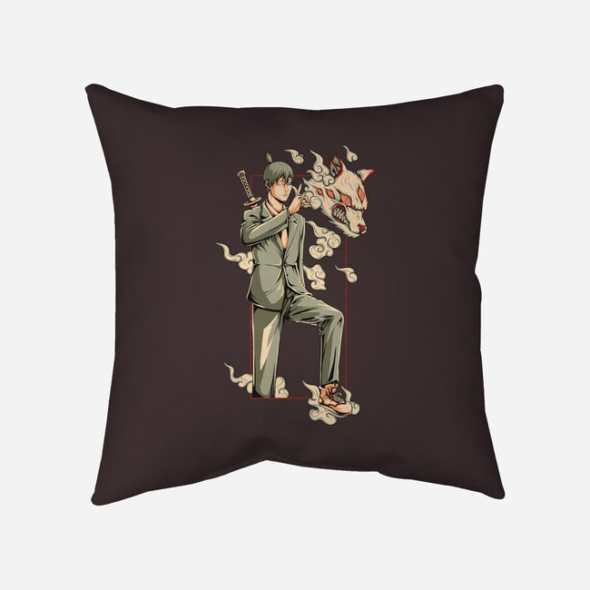 Summon Fox Devil-None-Removable Cover-Throw Pillow-ilustraziz