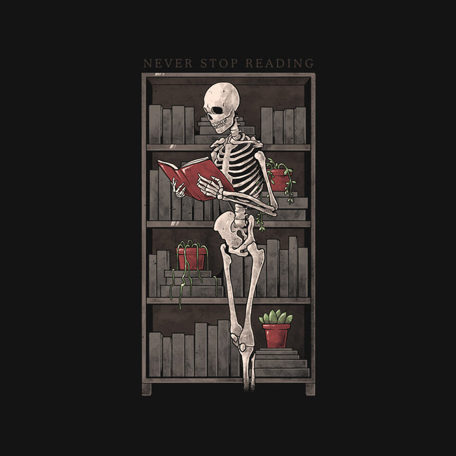 Never Stop Reading-Mens-Heavyweight-Tee-eduely