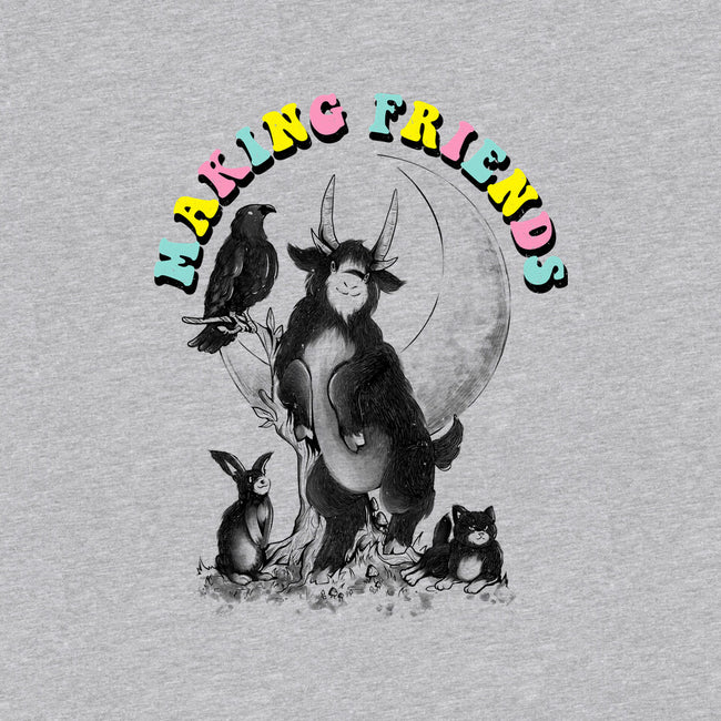Dark Friends-Womens-Fitted-Tee-eduely