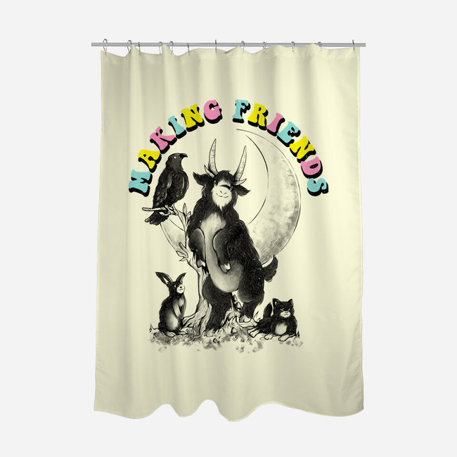 Dark Friends-None-Polyester-Shower Curtain-eduely