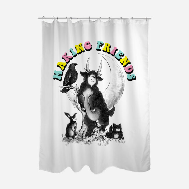 Dark Friends-None-Polyester-Shower Curtain-eduely