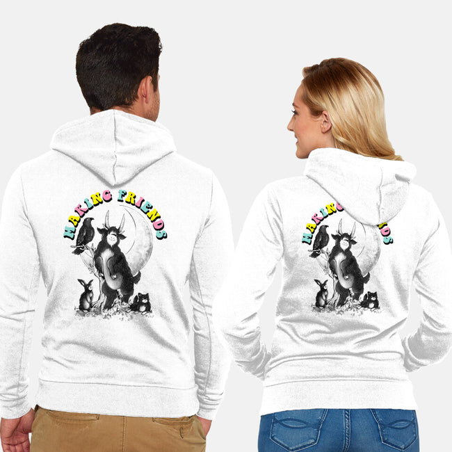Dark Friends-Unisex-Zip-Up-Sweatshirt-eduely