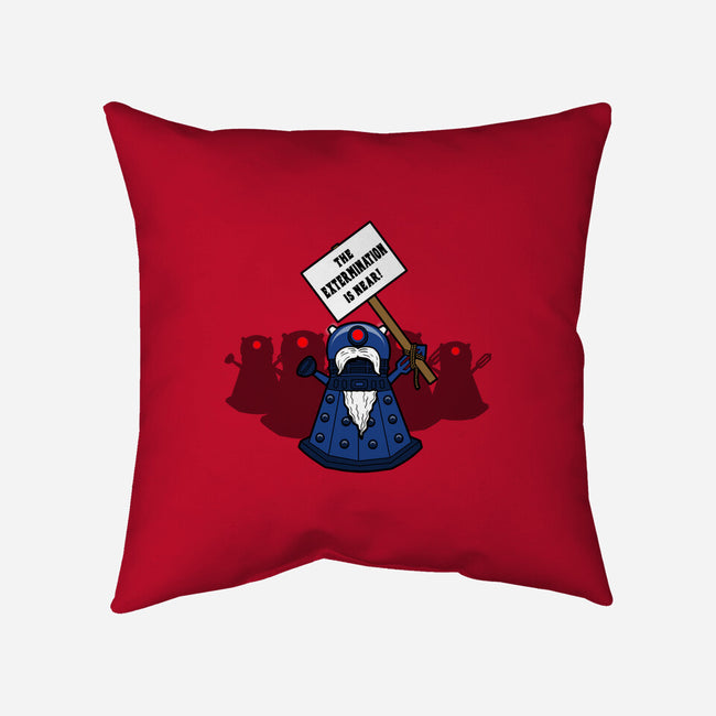 The Extermination Is Near-None-Removable Cover-Throw Pillow-Boggs Nicolas