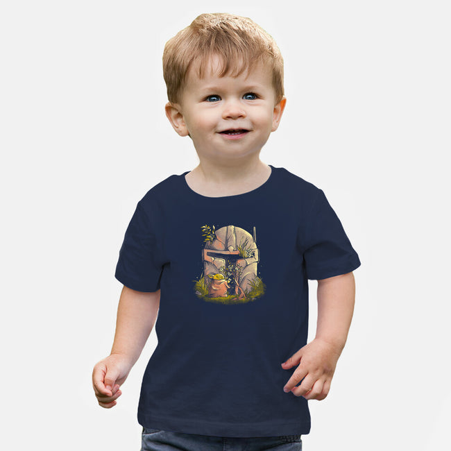 Hunter Helmet-Baby-Basic-Tee-eduely