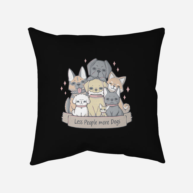 More Dogs-None-Removable Cover w Insert-Throw Pillow-xMorfina