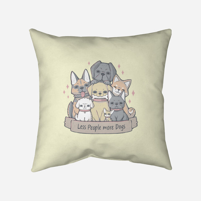 More Dogs-None-Removable Cover w Insert-Throw Pillow-xMorfina
