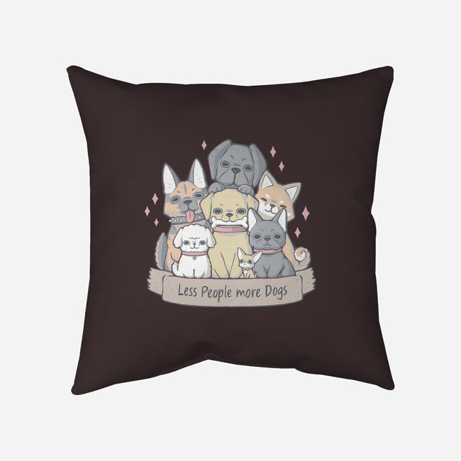 More Dogs-None-Removable Cover w Insert-Throw Pillow-xMorfina
