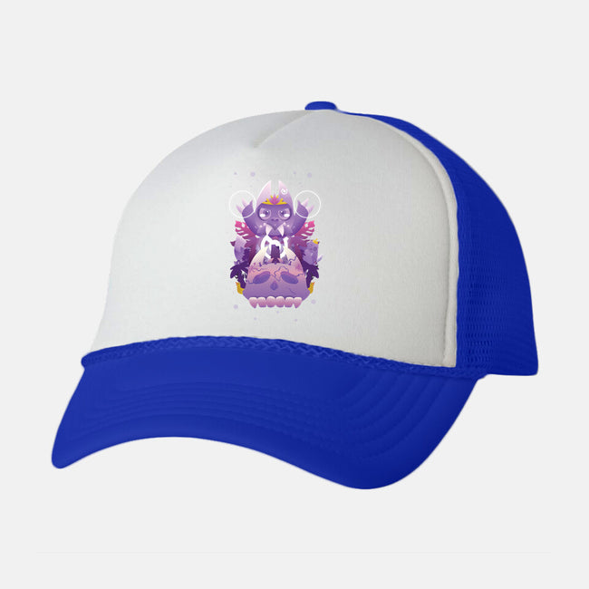 The King Of Demons-Unisex-Trucker-Hat-SwensonaDesigns