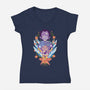 The Witch Of Glyphs-Womens-V-Neck-Tee-SwensonaDesigns
