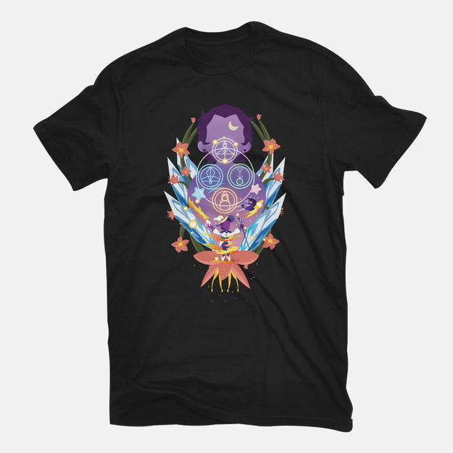 The Witch Of Glyphs-Womens-Basic-Tee-SwensonaDesigns