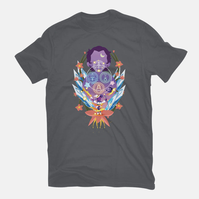 The Witch Of Glyphs-Womens-Basic-Tee-SwensonaDesigns
