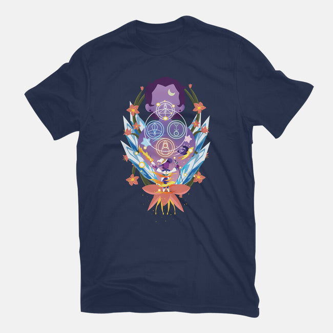 The Witch Of Glyphs-Unisex-Basic-Tee-SwensonaDesigns