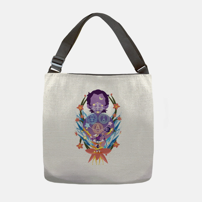 The Witch Of Glyphs-None-Adjustable Tote-Bag-SwensonaDesigns