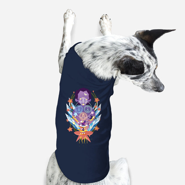 The Witch Of Glyphs-Dog-Basic-Pet Tank-SwensonaDesigns