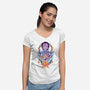 The Witch Of Glyphs-Womens-V-Neck-Tee-SwensonaDesigns