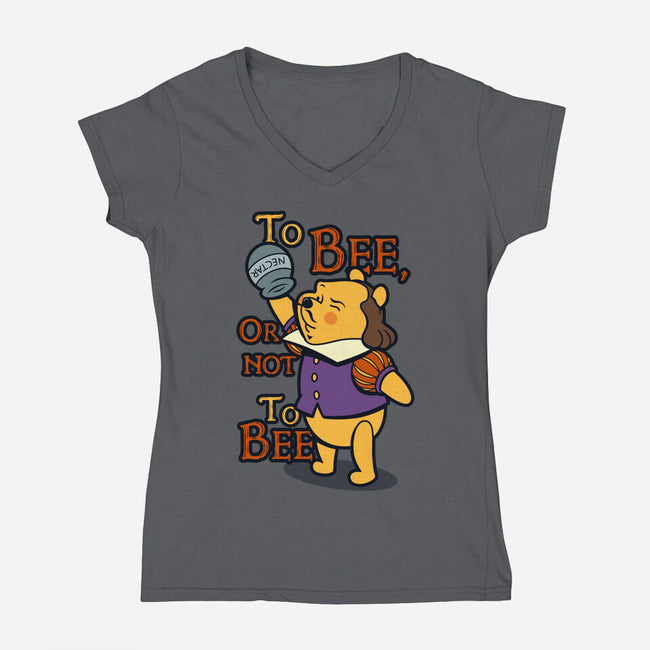 To Bee-Womens-V-Neck-Tee-Boggs Nicolas