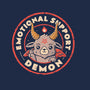 Emotional Support Demon-Womens-V-Neck-Tee-eduely