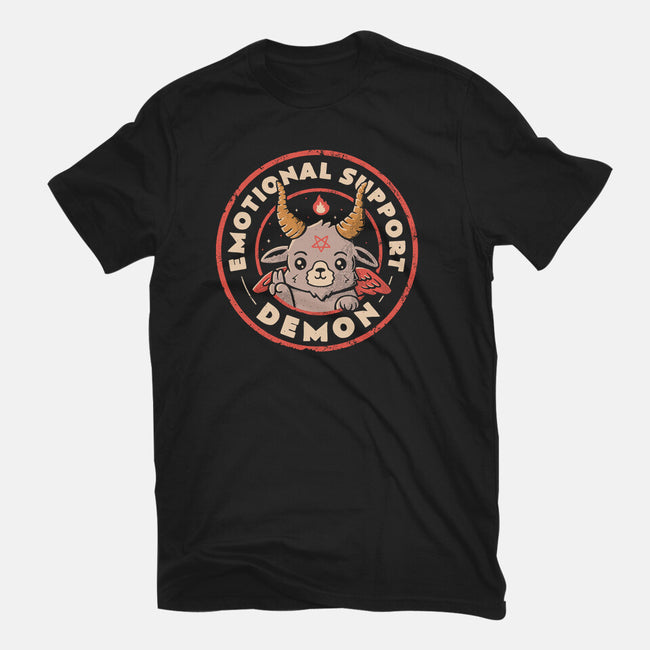 Emotional Support Demon-Womens-Fitted-Tee-eduely