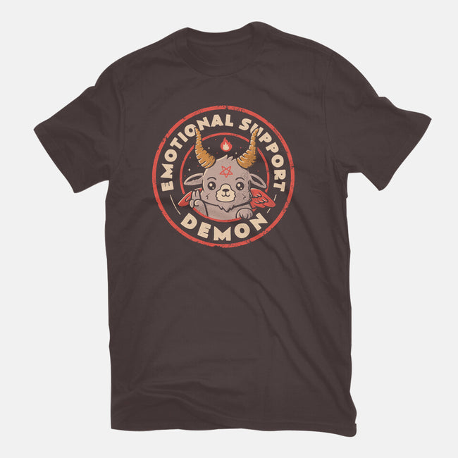 Emotional Support Demon-Womens-Basic-Tee-eduely