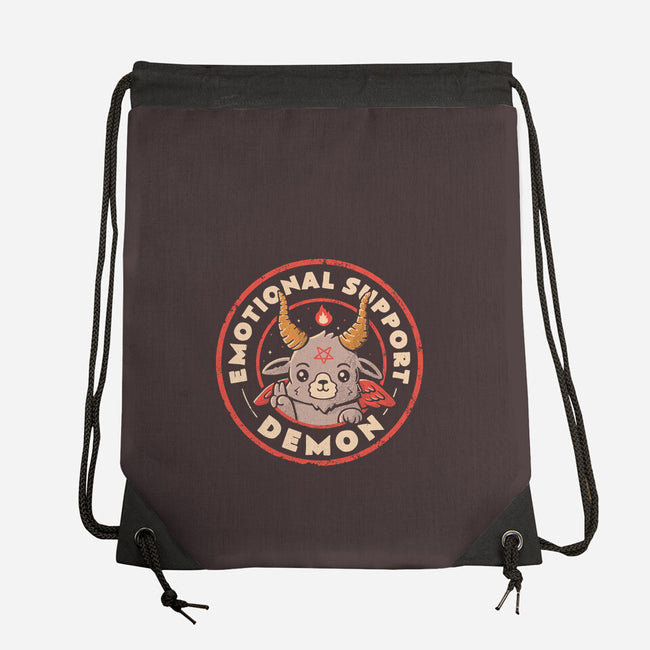 Emotional Support Demon-None-Drawstring-Bag-eduely
